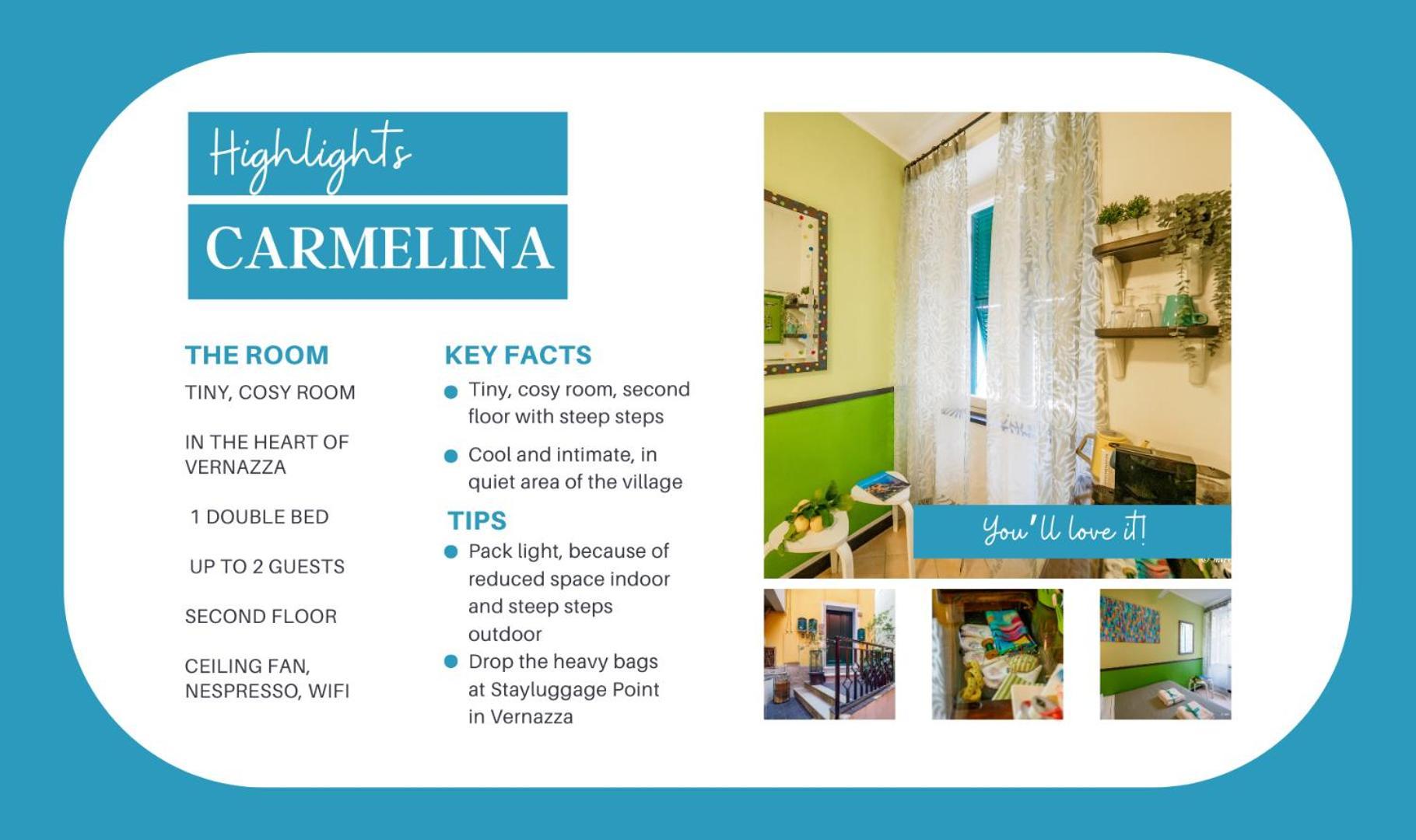 Carmelina Room Вернаца Екстериор снимка